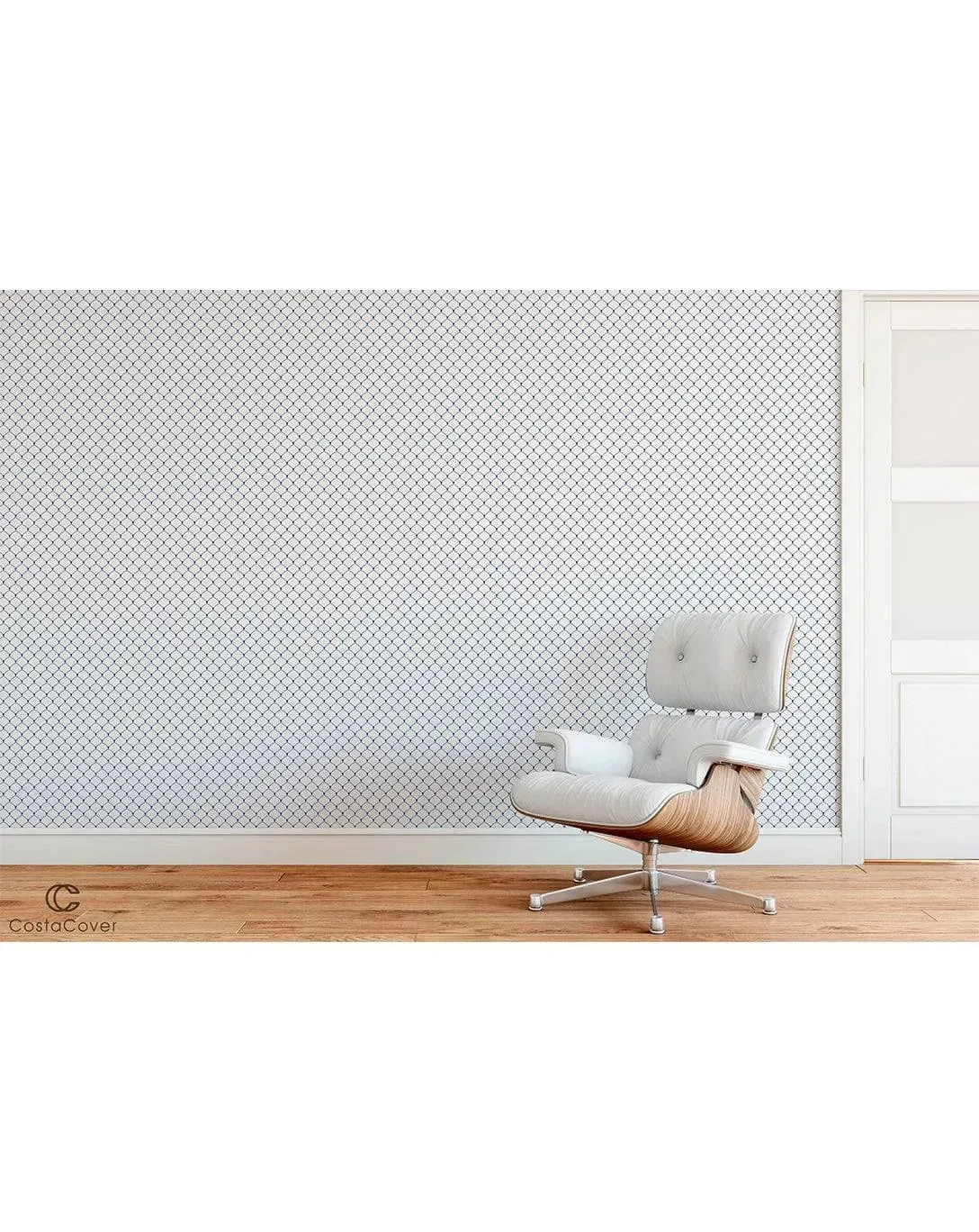 Art Deco Geometric Scallop Removable Wallpaper