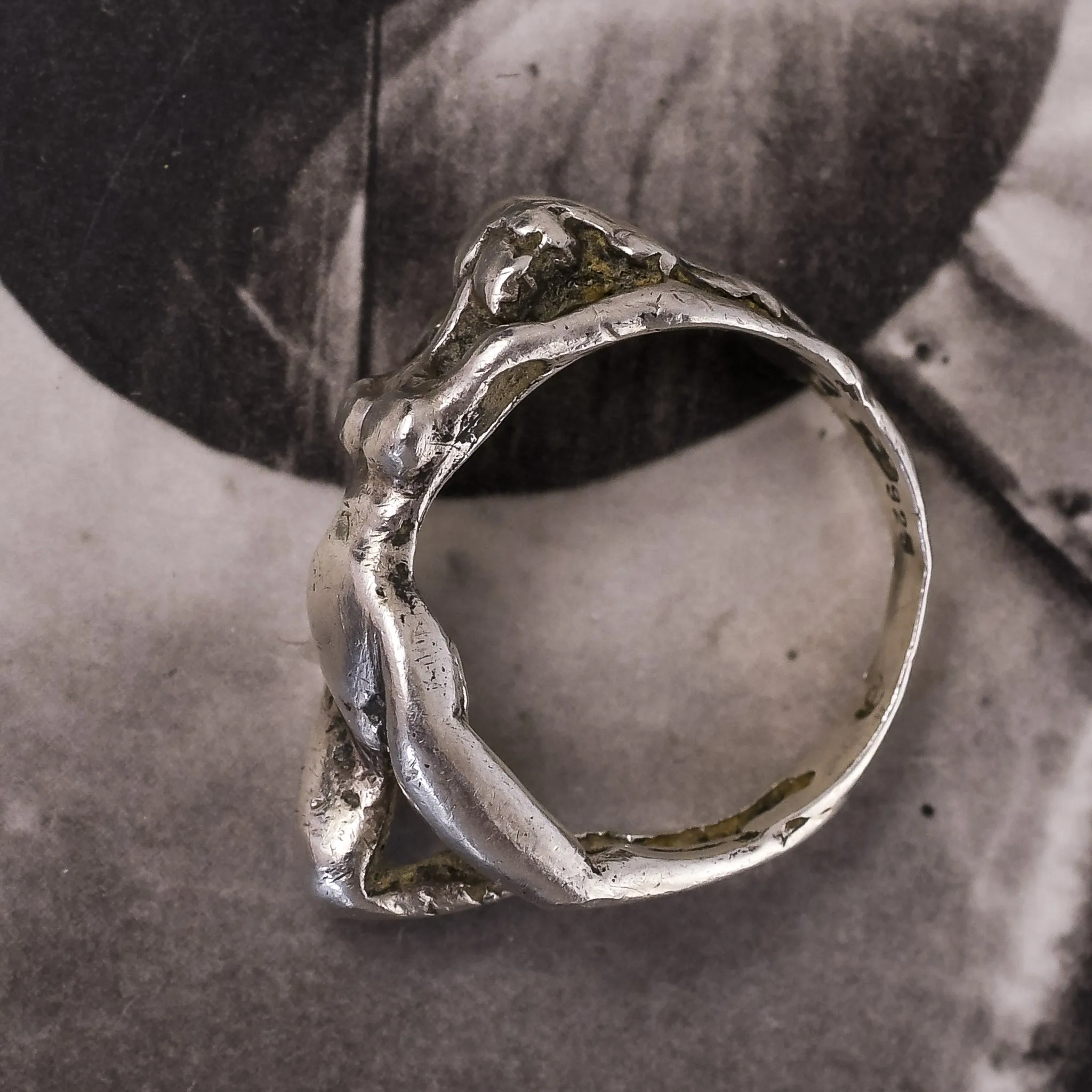 Art Deco Naked Woman Ring