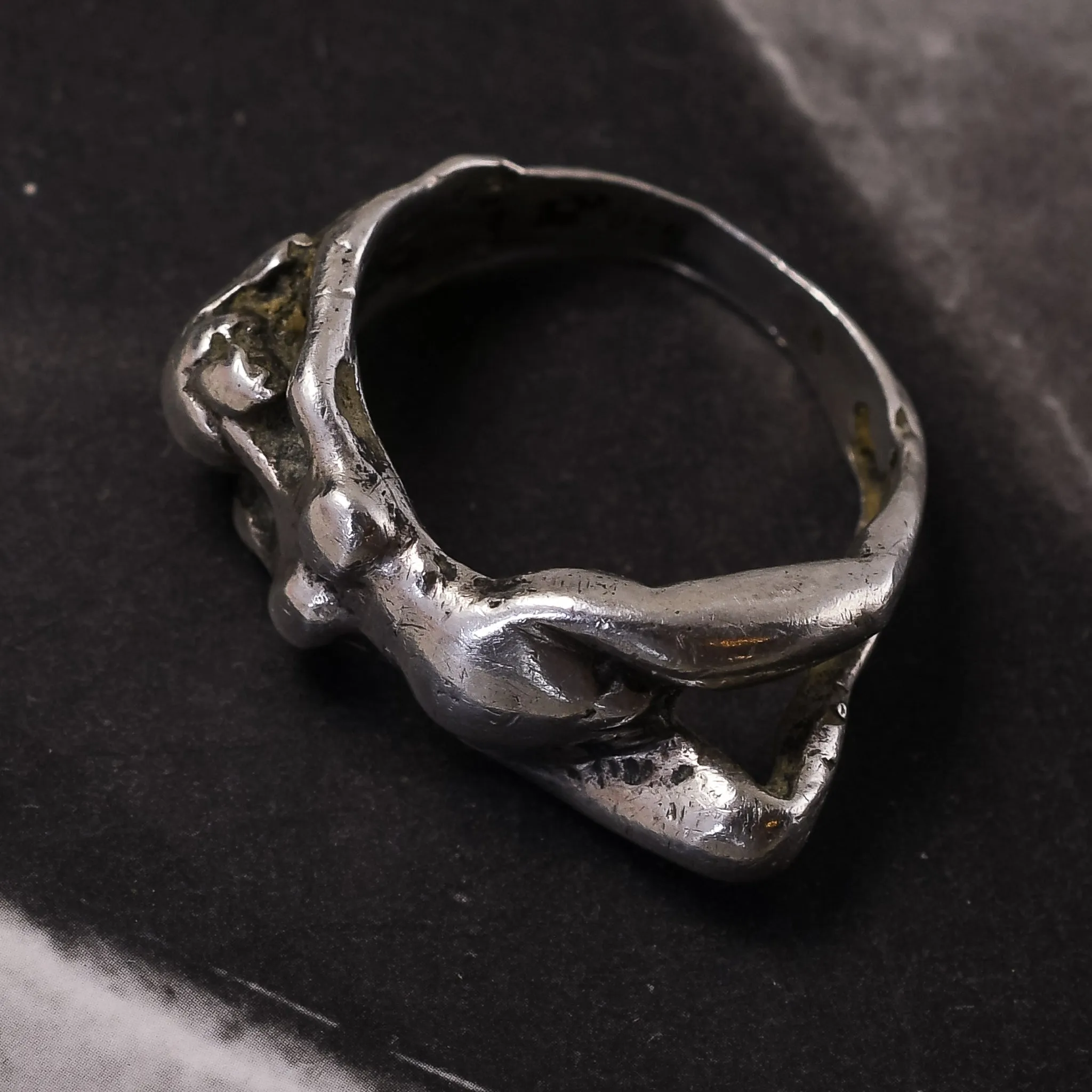 Art Deco Naked Woman Ring