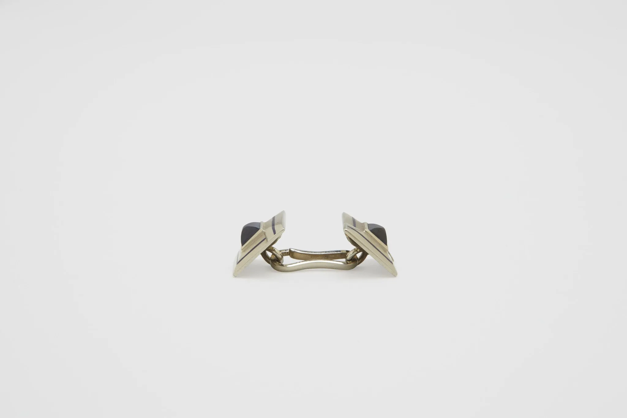 Art Deco Sapphire & Enamel Cufflinks