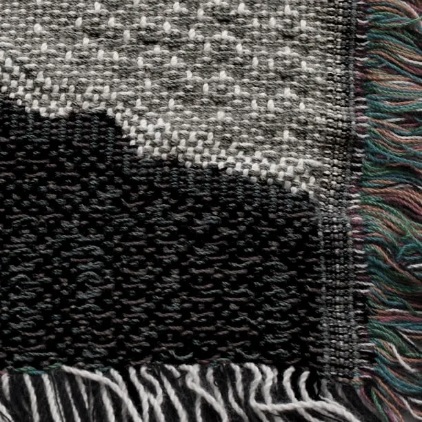 Art Deco Woven Throw Blanket, Black Design, Cozy And Stylish, Interior Decor Blanket, Tapestry, Home Accent, Home Accessory, Interior Design