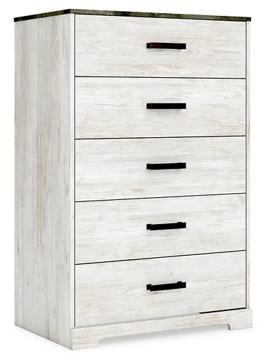 Ashley Express - Shawburn Full Panel Headboard with Dresser, Chest and Nightstand