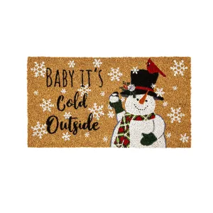 Baby It's Cold Outside Snowman Coir Mat,2rm1136