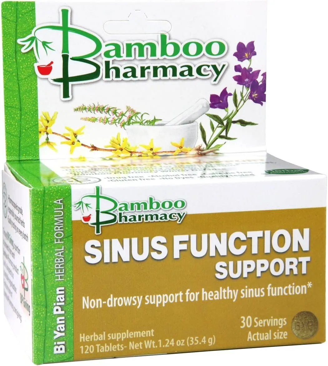 Bamboo Pharmacy, Sinus Function Support, Bi Yan Pian, 120 Tablets