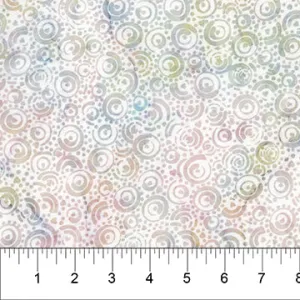 Banyan Classics - Seashell Batik Circles and Dots by Northcott by the yard 3410