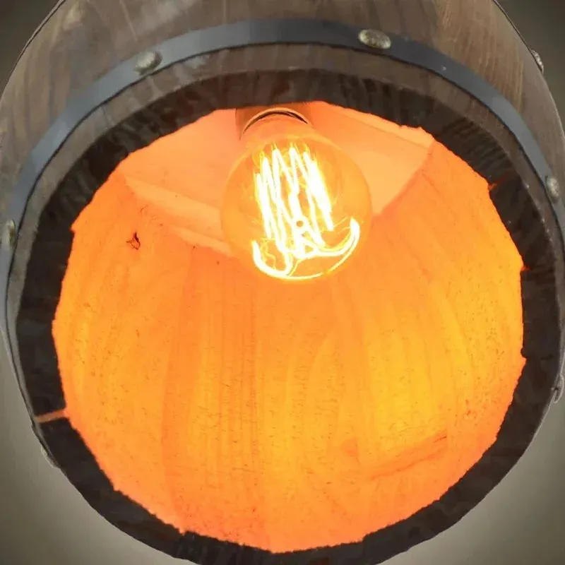 Barrel Chandelier For Bar