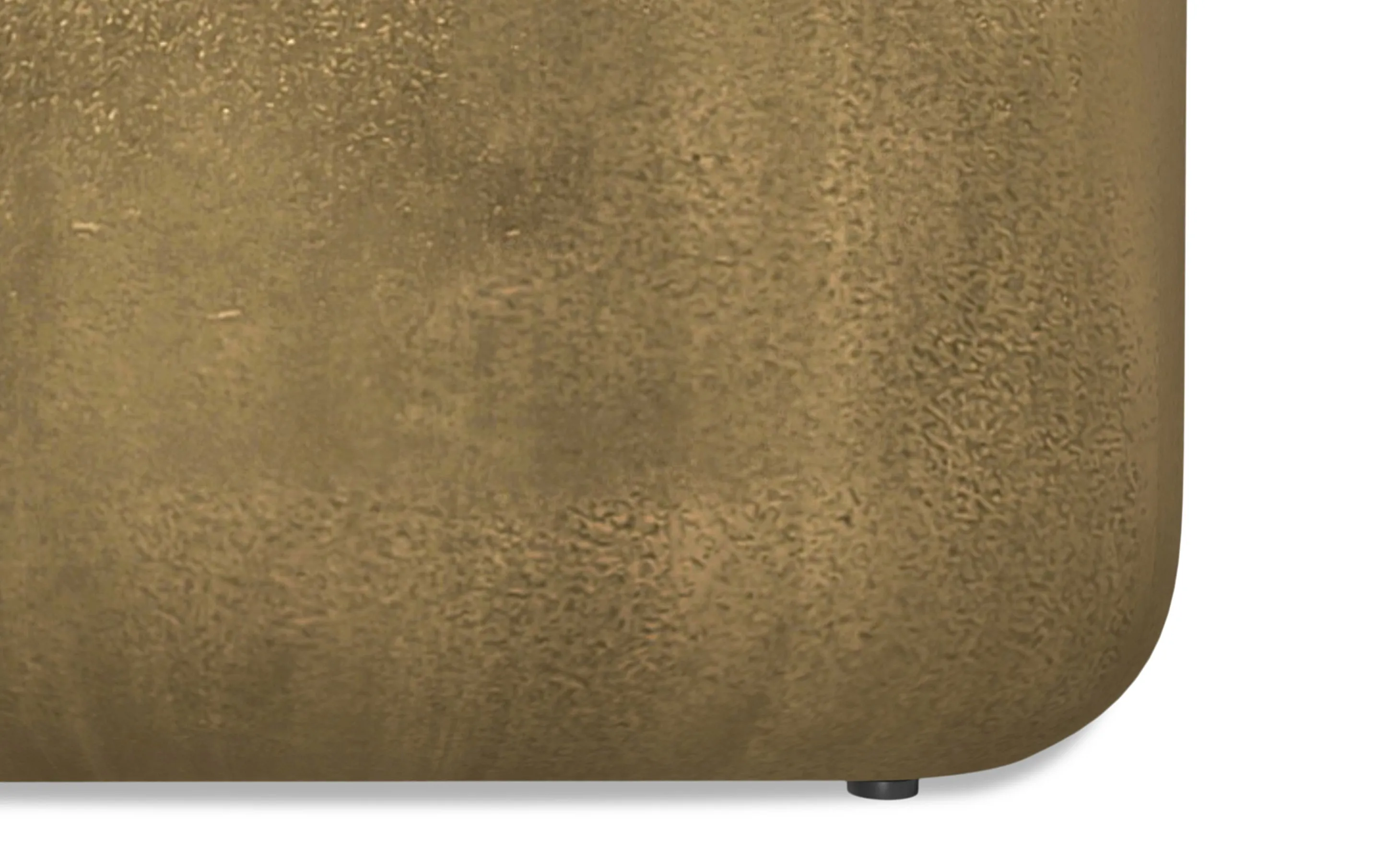 Bassett Cast Aluminum Side Table in Antique Brass