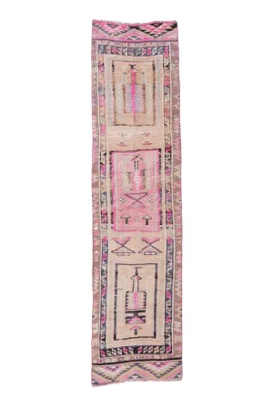 'Bea' Heirloom Vintage Turkish Runner- 2'6.5'' x 10'2''