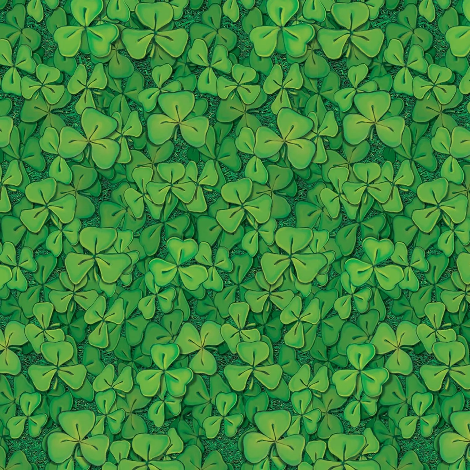 Beistle Clover Field Backdrop 4' x 30' (1/Pkg) Party Supply Decoration : St. Patricks