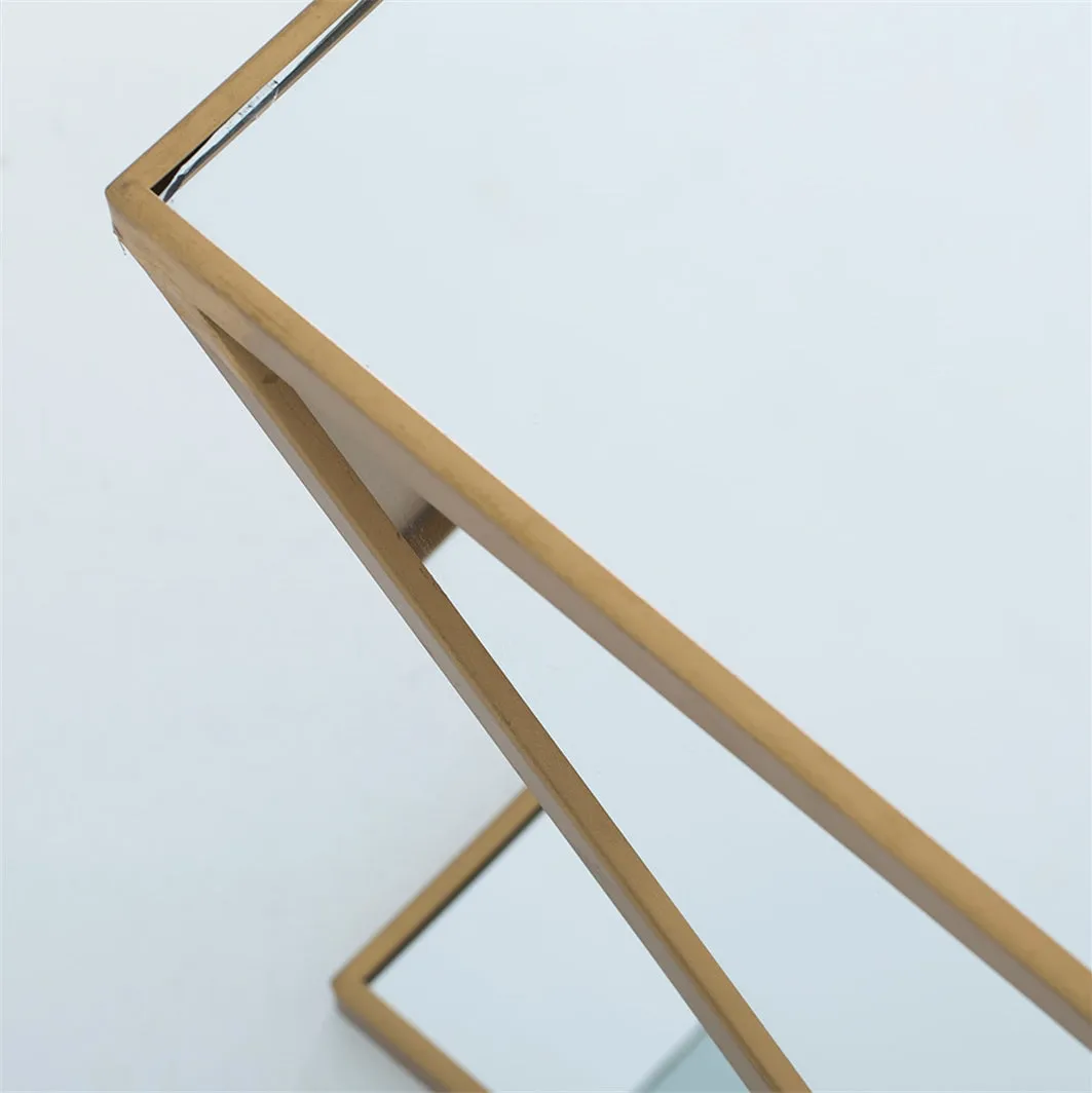 Belgian "Ennia" Mirrored Side Table