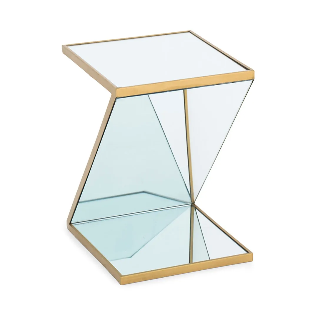 Belgian "Ennia" Mirrored Side Table