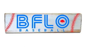 BFLO baseball rustic sign