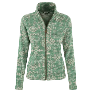 Bhutan Full Zip Jacket - Dark Thyme Abstract