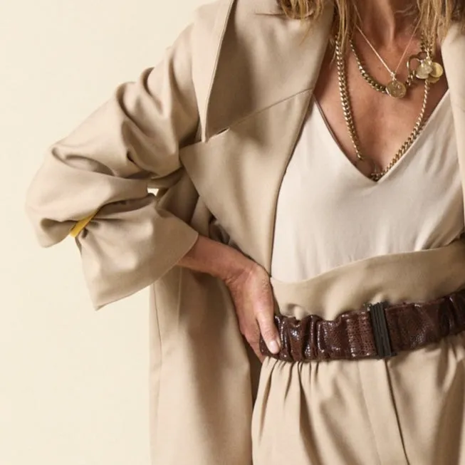Big Collar Coat Crop