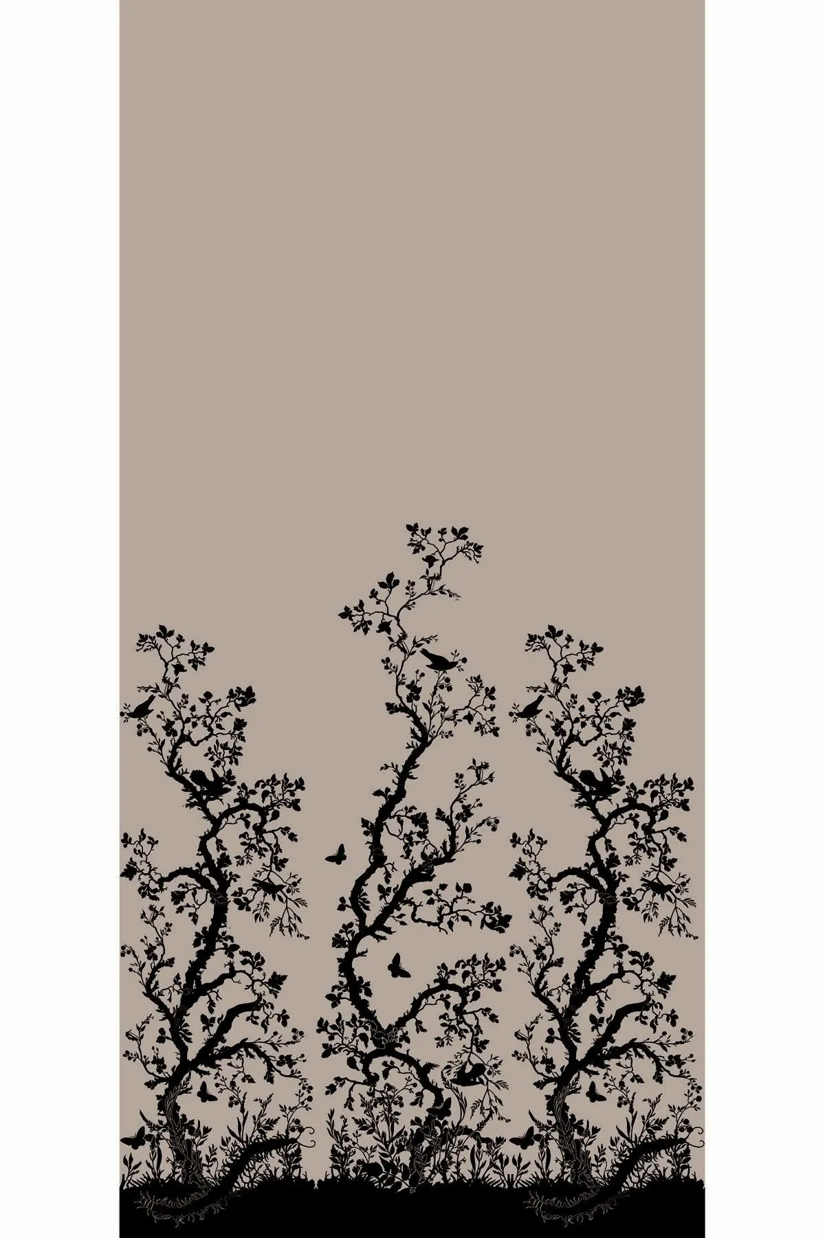 birdbranch hand printed wallpaper panel