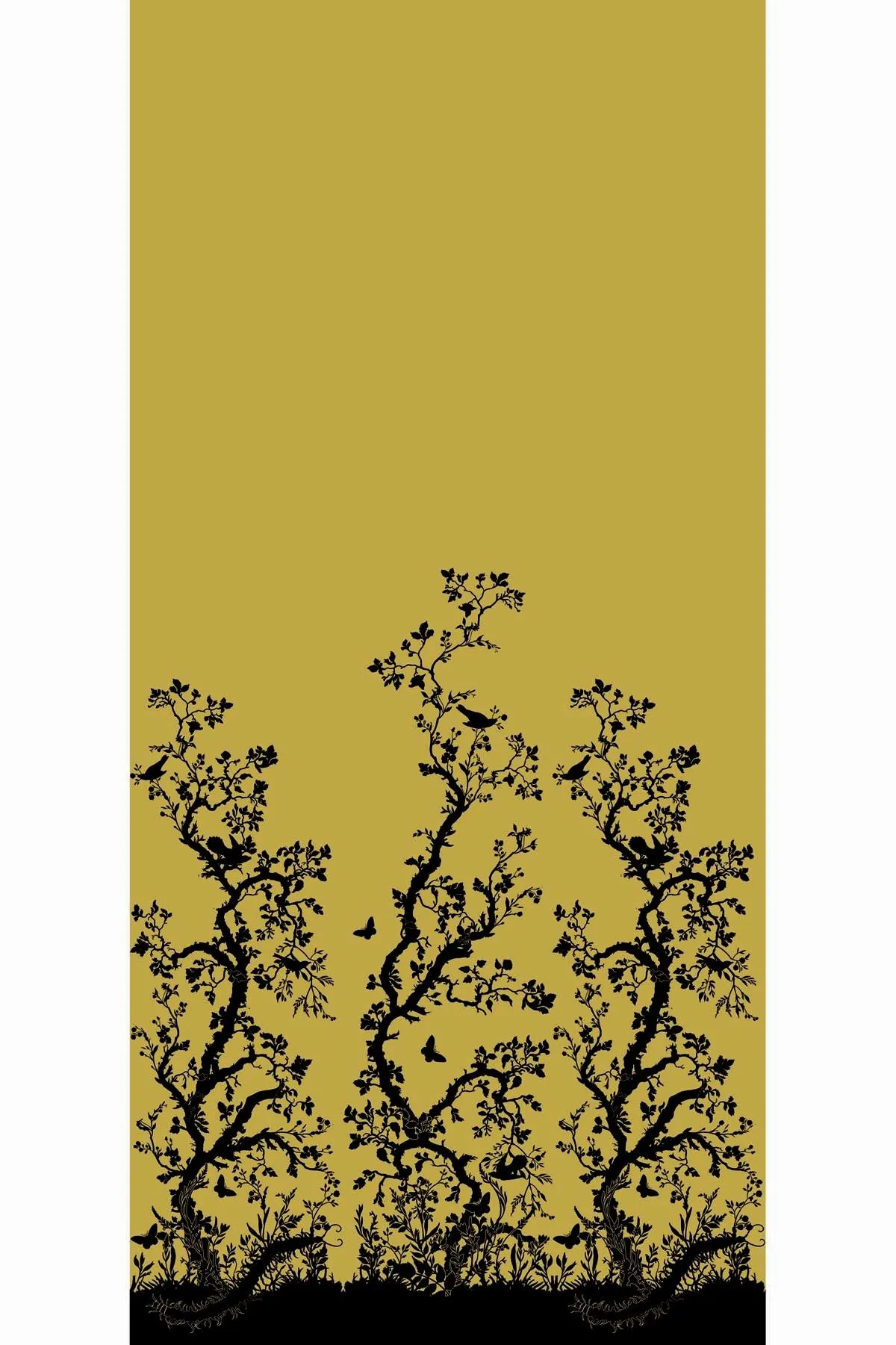 birdbranch hand printed wallpaper panel