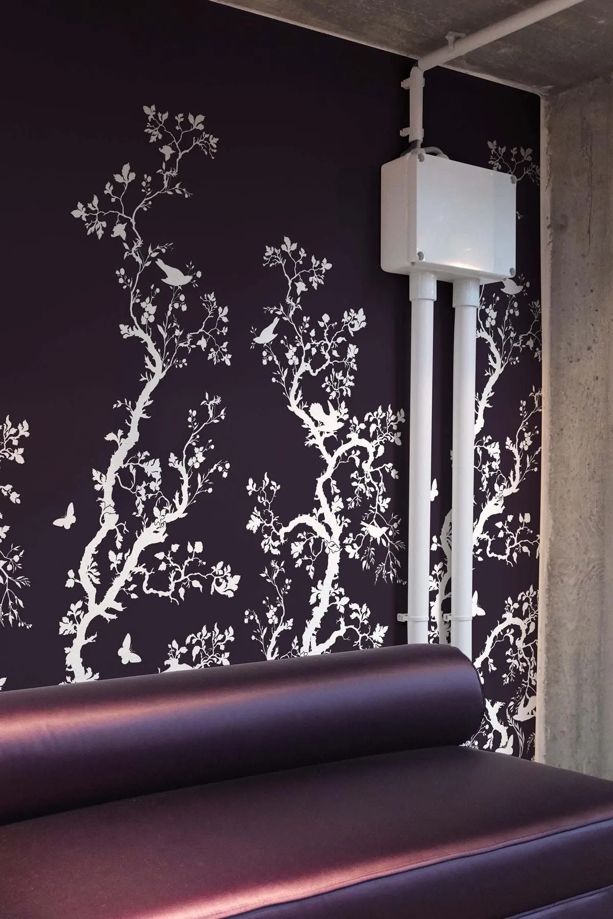 birdbranch hand printed wallpaper panel