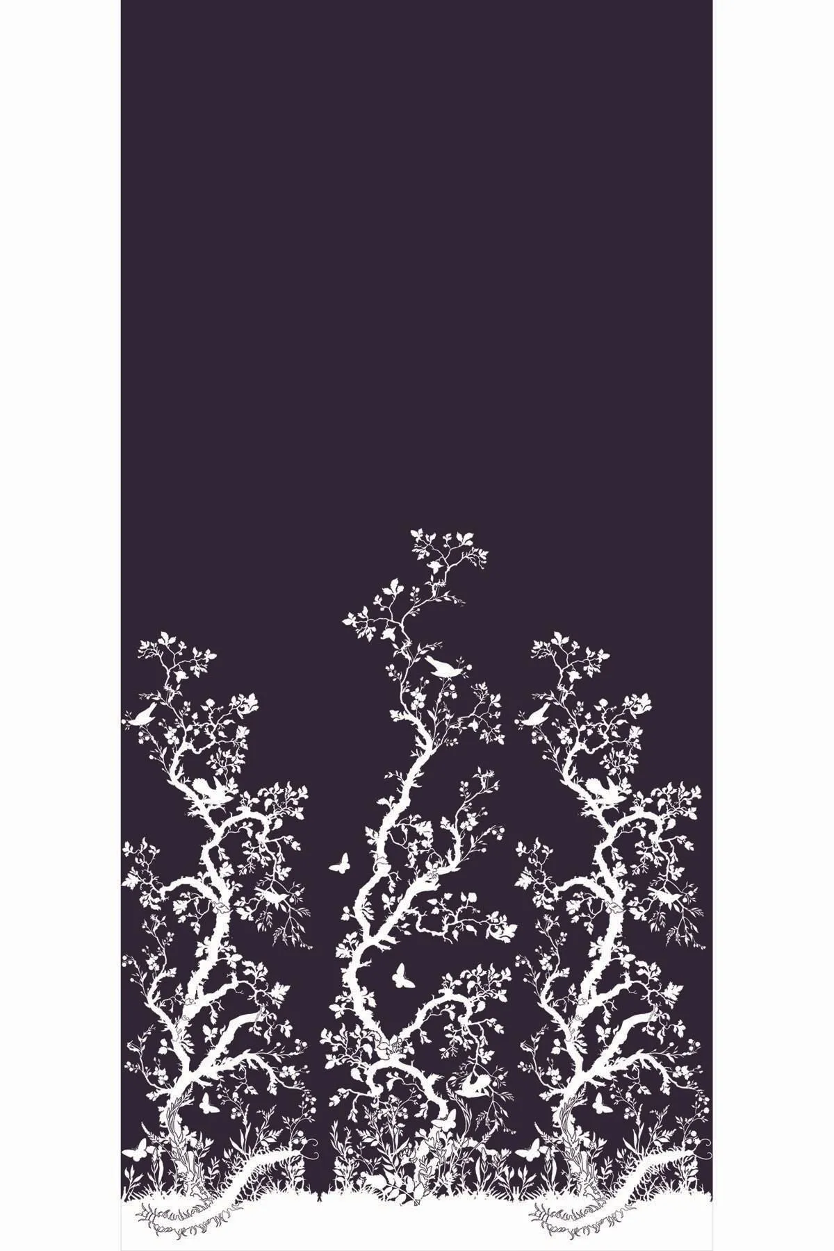 birdbranch hand printed wallpaper panel