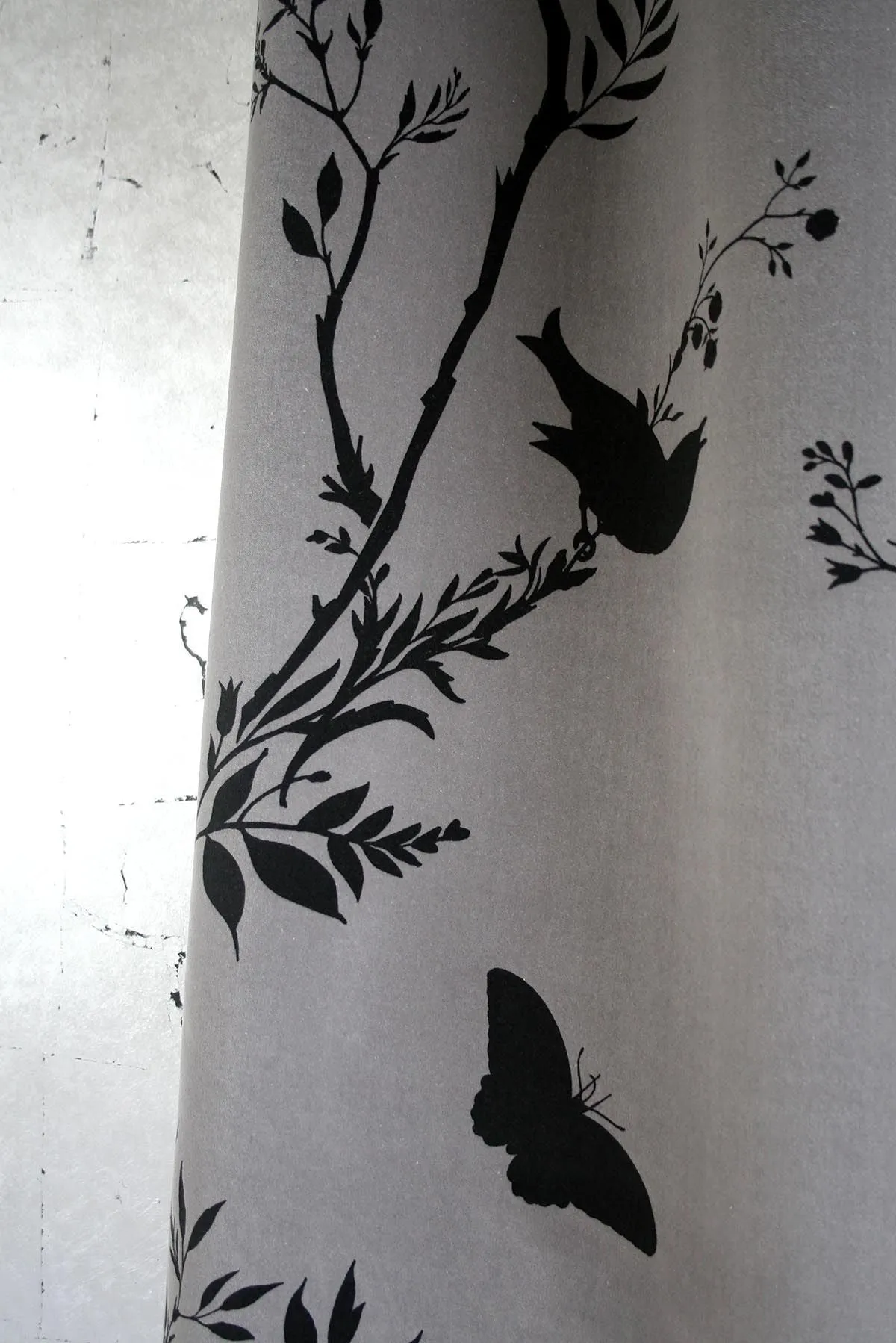 birdbranch stripe velvet fabric