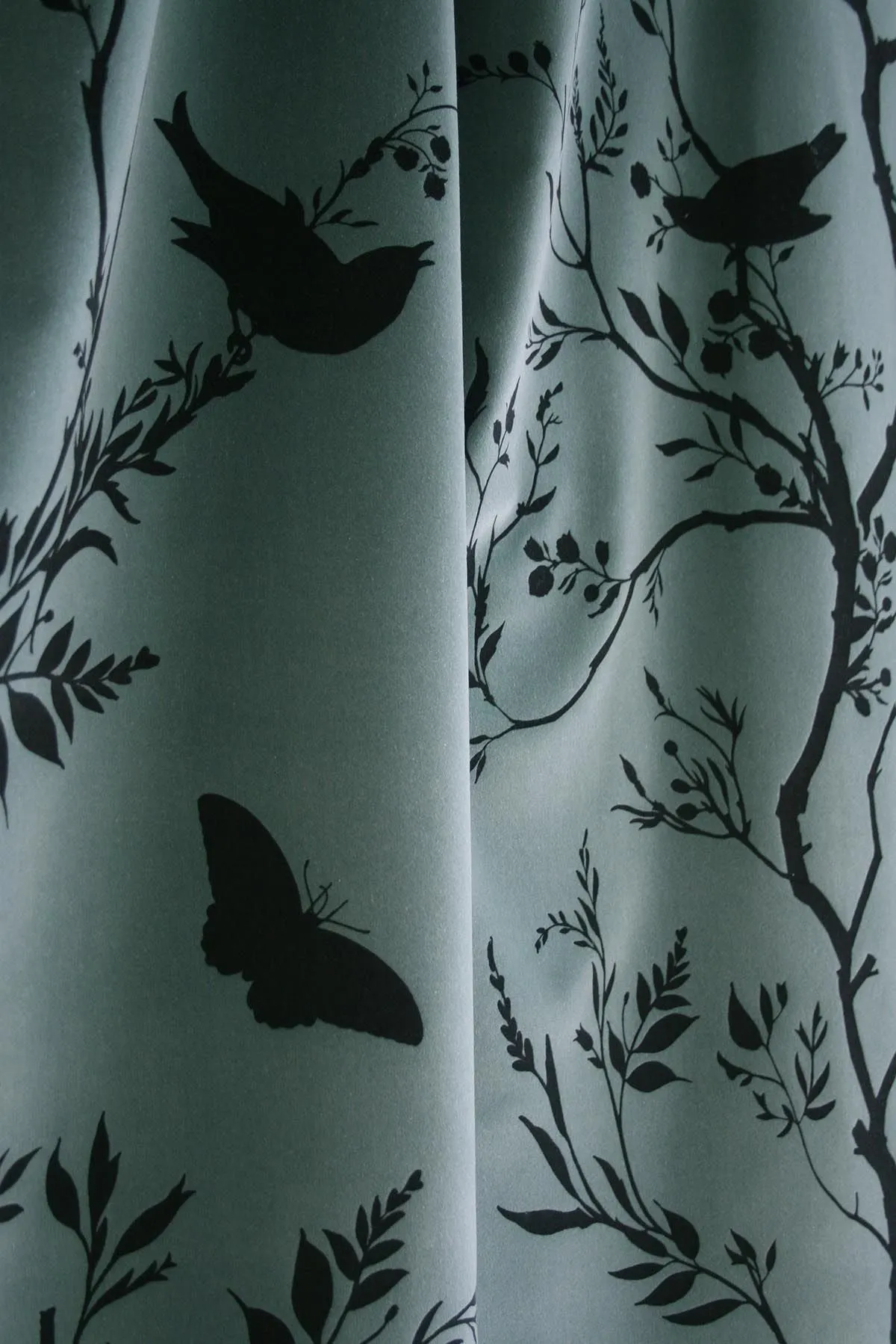 birdbranch stripe velvet fabric