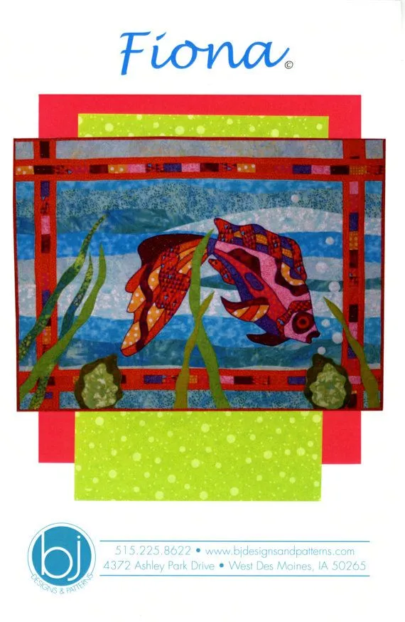 BJ Designs & Patterns Fiona Fish Applique Quilt Pattern