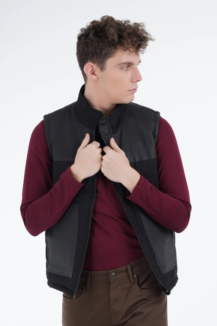 Black Neck Gilet