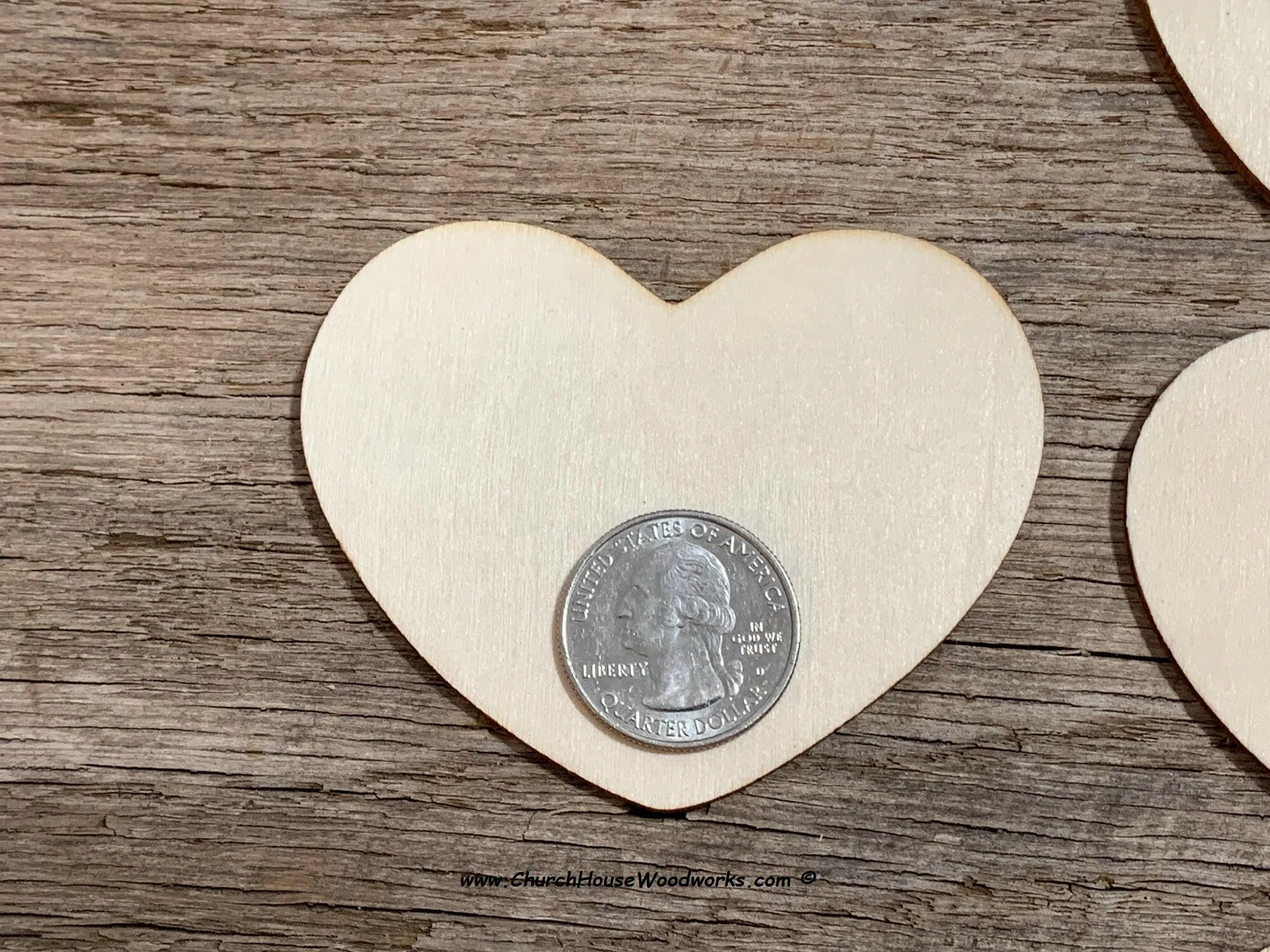 Blank Wood Hearts - 25 ct - 3 inch