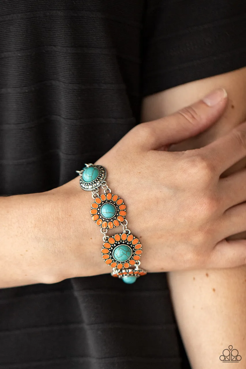 Bodaciously Badlands Orange Paparazzi Bracelet