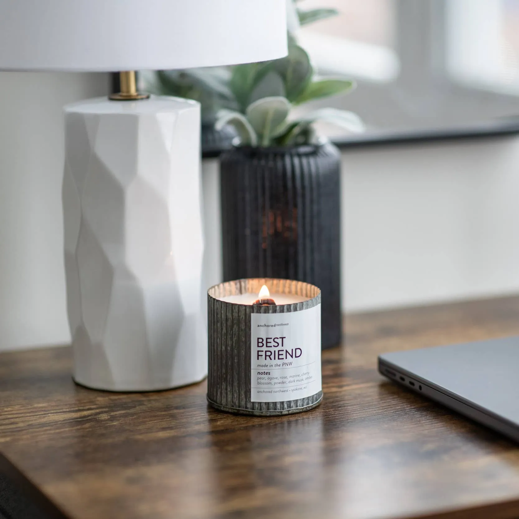 Bookworm Wood Wick Rustic Farmhouse Soy Candle
