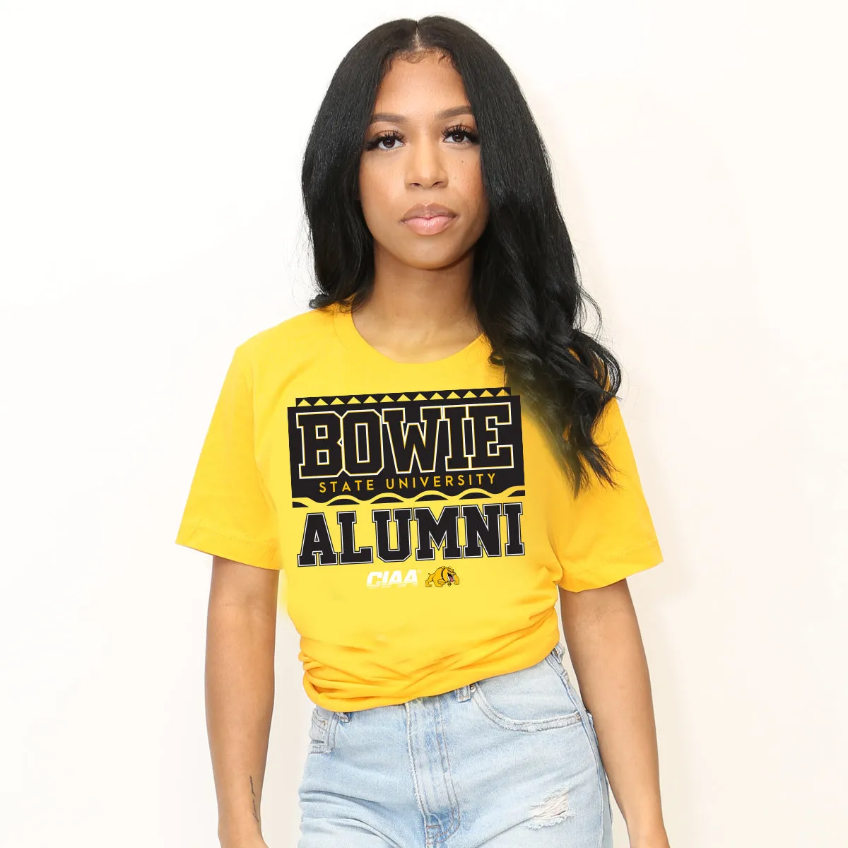BOWIE ST | 90s ALUMNI Gold Unisex Tees -DK-