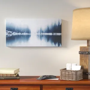 Bowstring Lake Minnesota - Print on Canvas Union Rustic Size: 12" H x 24" W x 2" D Format: Wrapped Canvas