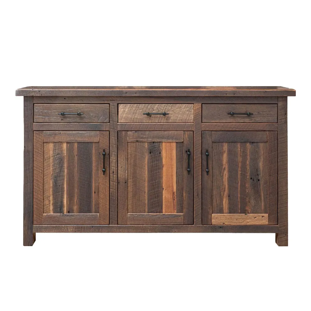 Bristol Rustic Wood Entertainment Center