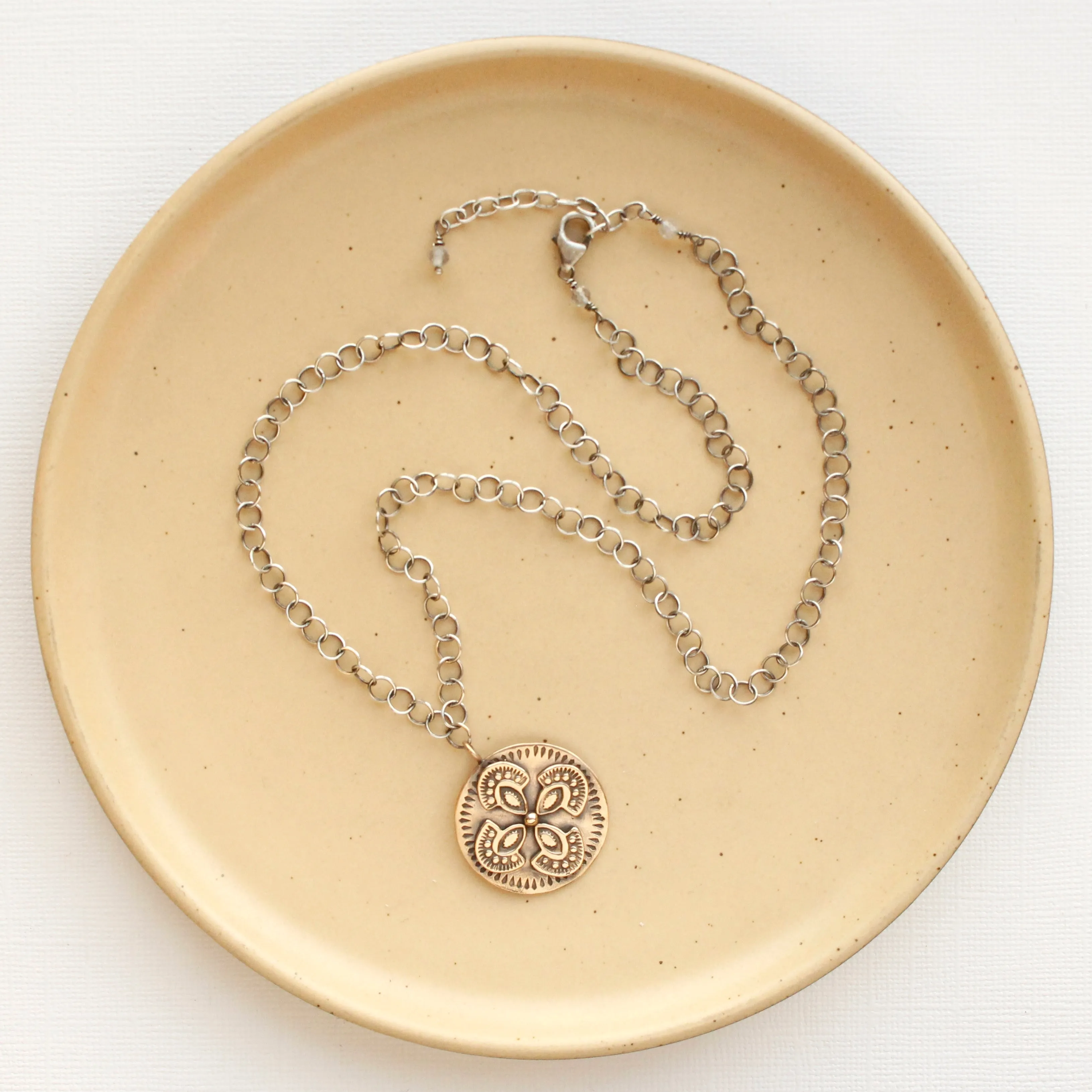 Bronze Wanderer Medallion Necklace