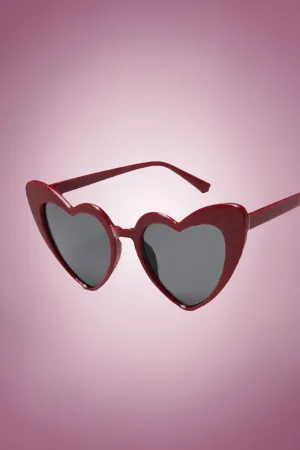 Burgundy Heart Sunnies