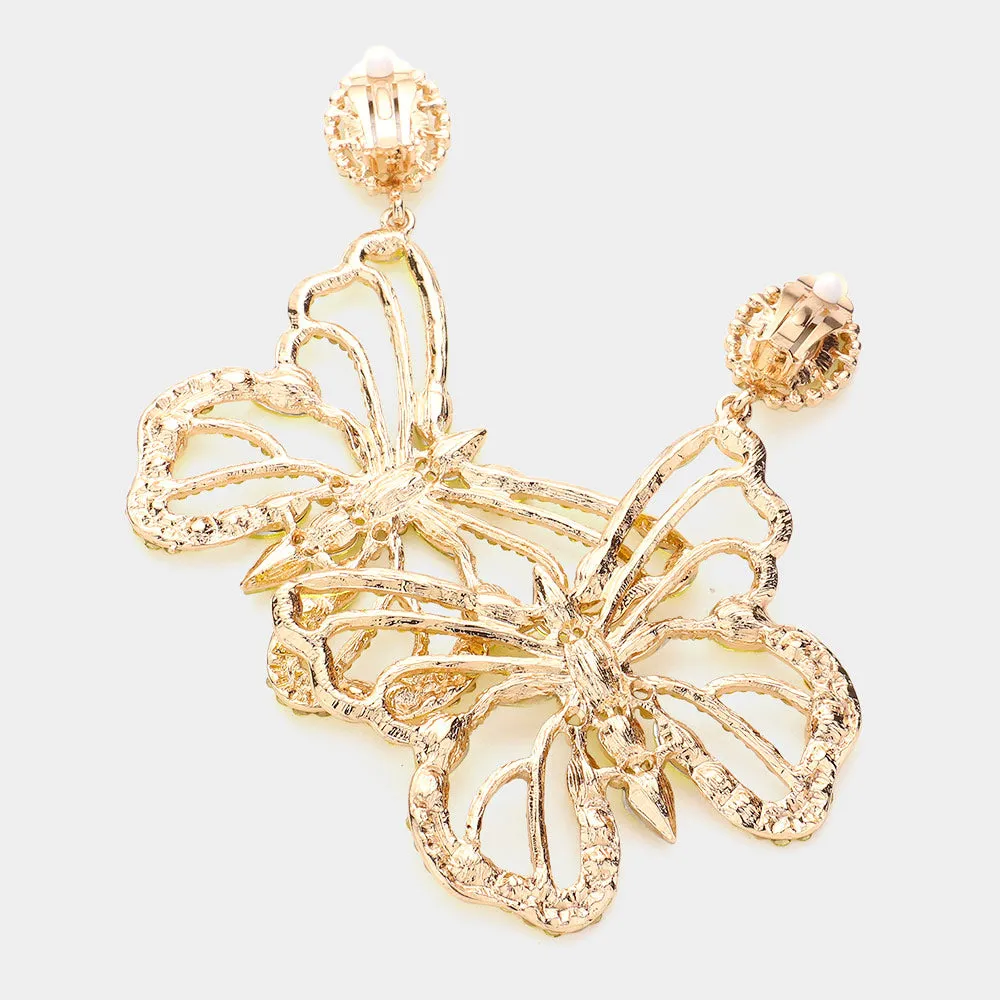 BUTTERFLY DREAMS LUXE EARRINGS (CLIP ON)
