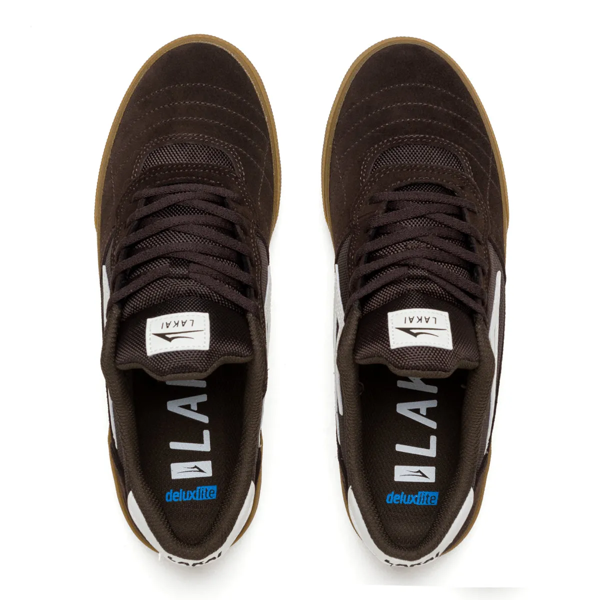 Cambridge - Chocolate/Light Blue UV Suede