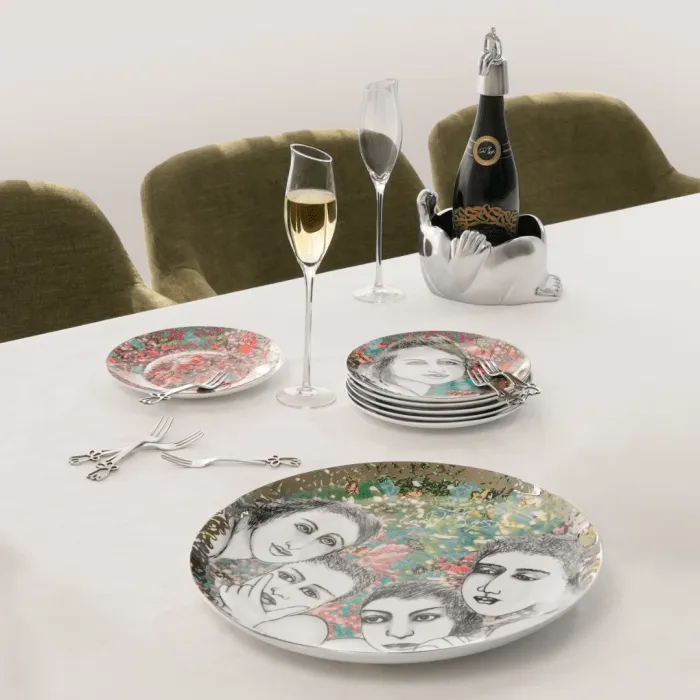 Carrol Boyes Rosy Side Plate Set Of 2