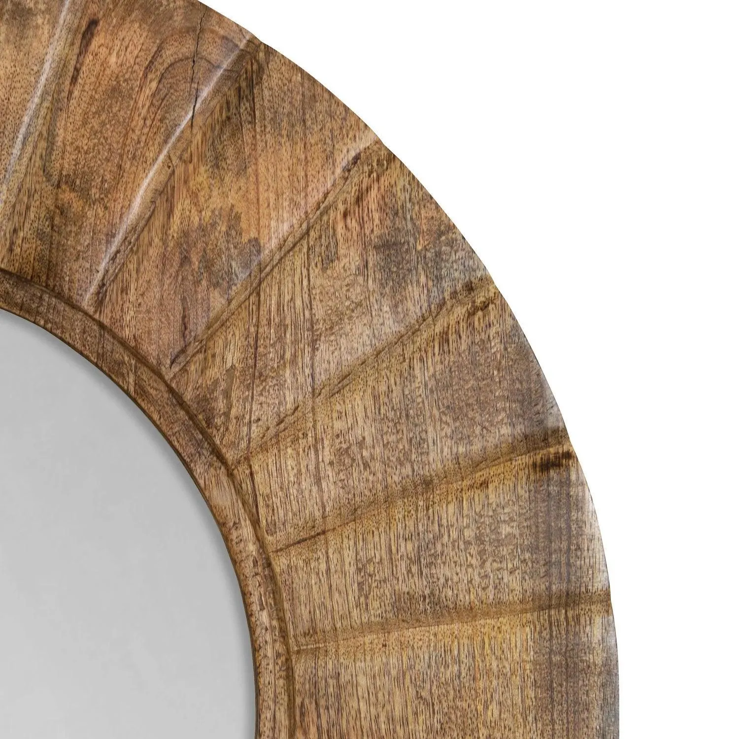 Carved Mango Wood Mirror