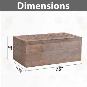 Carved Scallop Boxes in Light Burnt over Grey