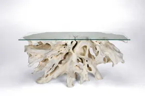 Carved Teak Root Console B
