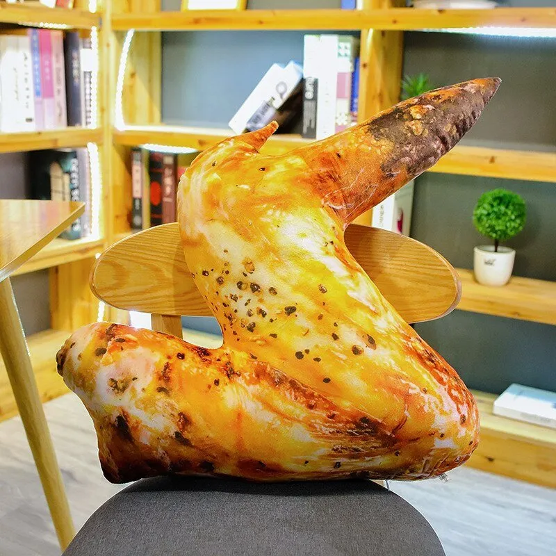 Chicken Leg and Fried Rice Noodles Plush Pillow 120CM