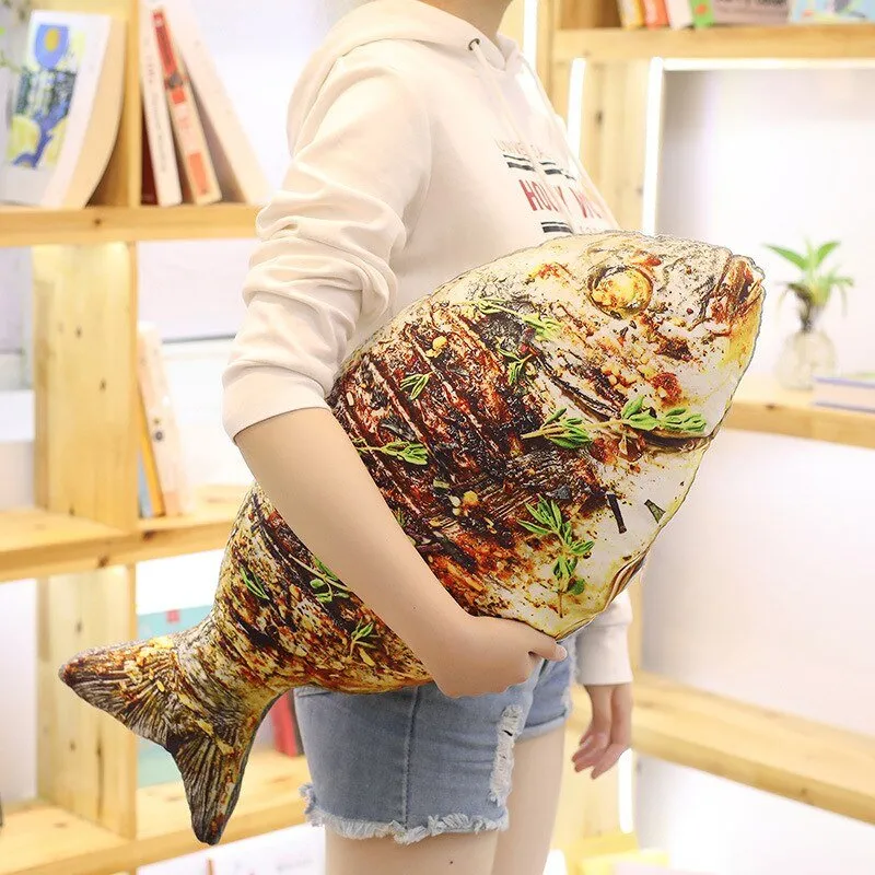 Chicken Leg and Fried Rice Noodles Plush Pillow 120CM