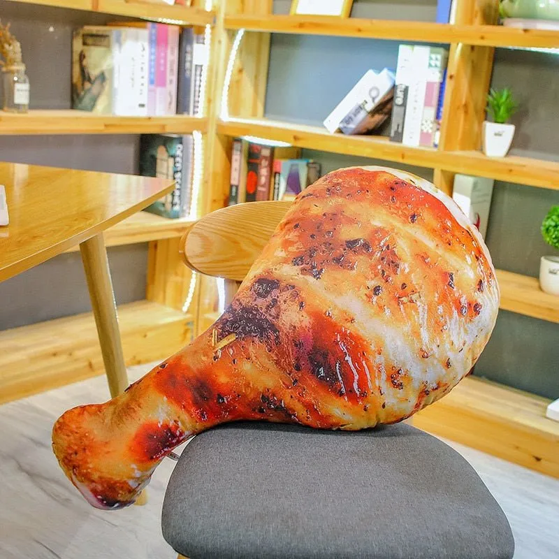 Chicken Leg and Fried Rice Noodles Plush Pillow 120CM
