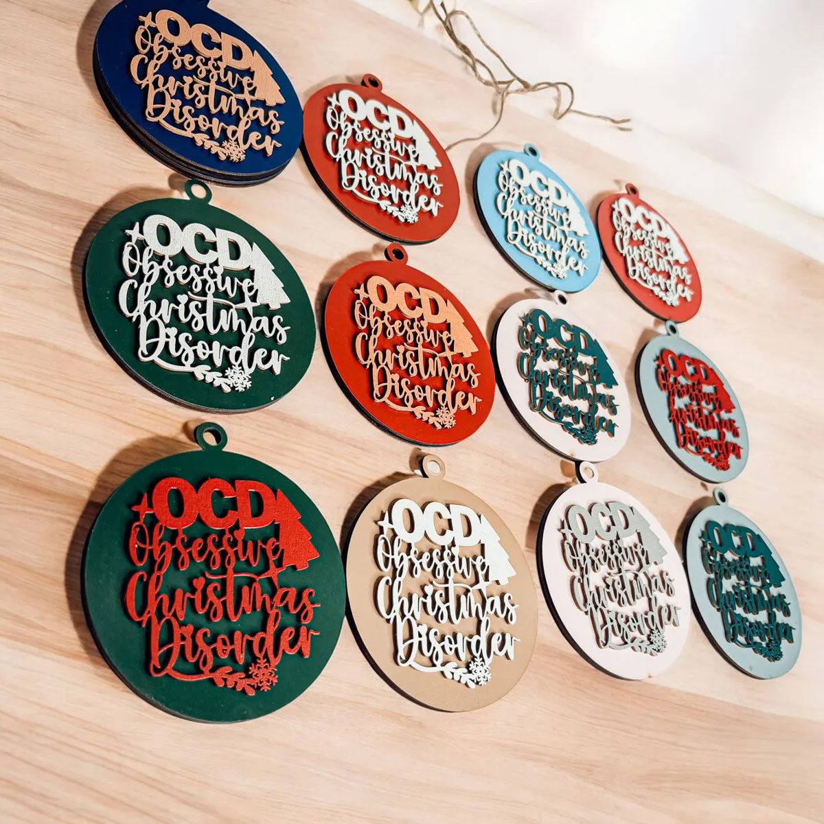 Christmas Wooden Ornaments