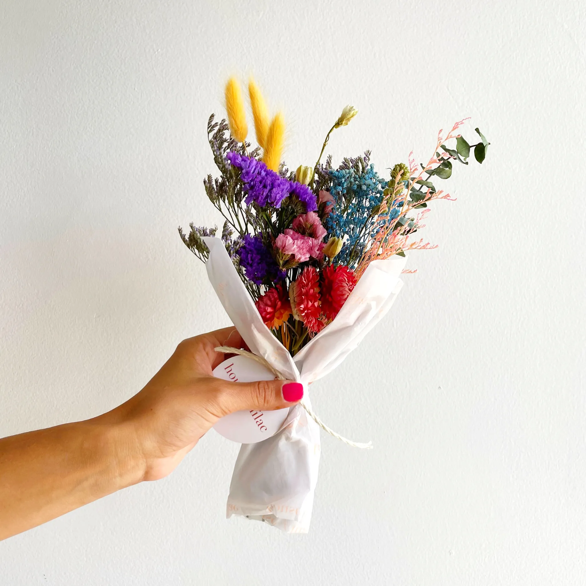 Classic Dried Flower Mini Bouquet: Moody