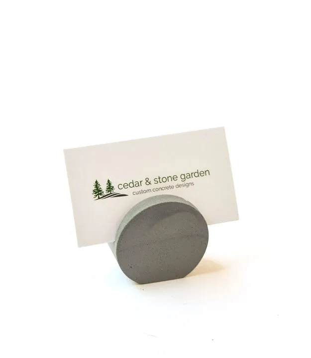 Concrete Business Card Holder - Business Card Holder for Desk - Square Business Card Holder - Desk Organizer - Minimalist - Modern - Cement