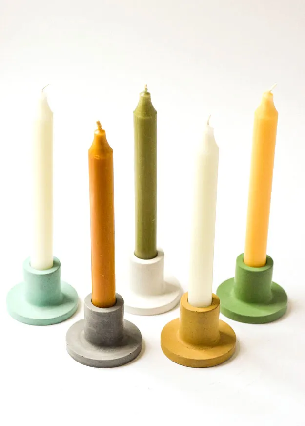 Concrete Taper Candle Holder