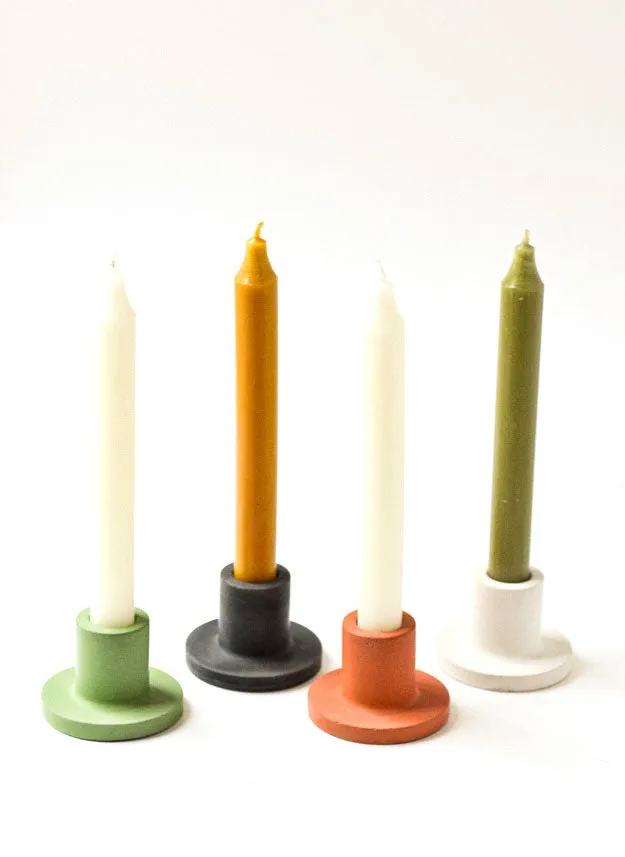 Concrete Taper Candle Holder