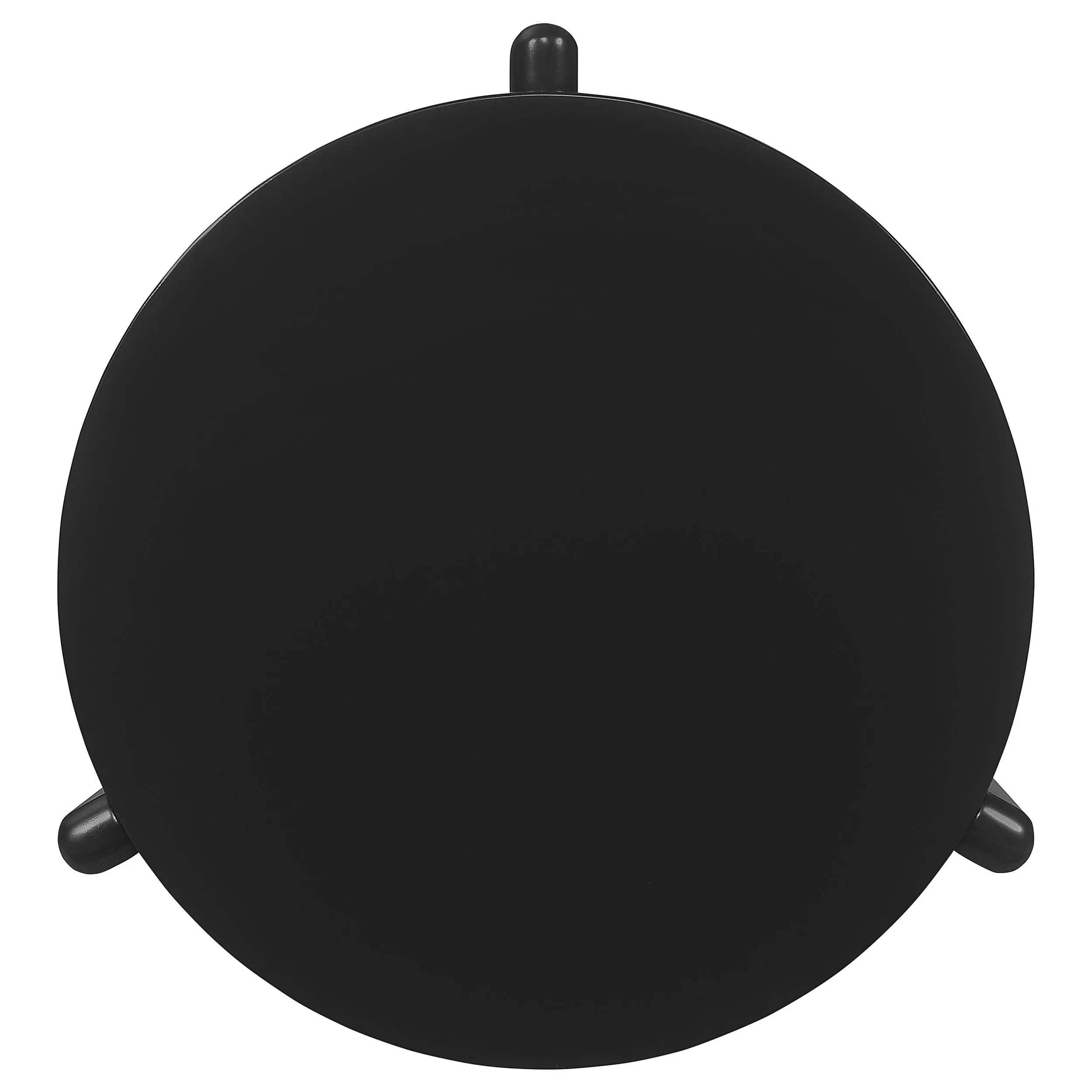 Cordova Round Solid Wood End Table Black