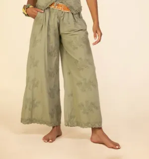 Cotton Applique Pant - Two colours